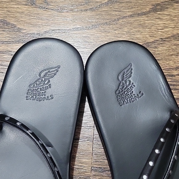 ANCIENT GREEK SANDALS | ASTRO Black Sandals - Picture 5 of 7